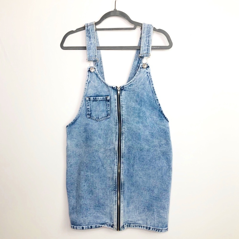 pacsun denim dress | Dresses | Pacsun Overall Mini Modest Champagne Color Wedding Color:As picture3 Shirt dress Velvet Model wears size S